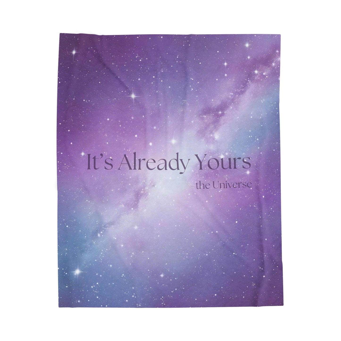 Starry Galaxy Universe Plush Blanket - Embrace the Cosmos - It's Already Yours - the Universe