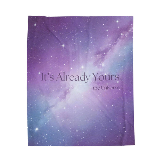 Starry Galaxy Universe Plush Blanket - Embrace the Cosmos - It's Already Yours - the Universe